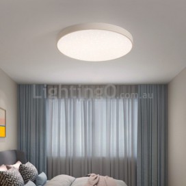 Modern Contemporary Ultra-thin Round Stainless Steel Flush Mount Ceiling Light