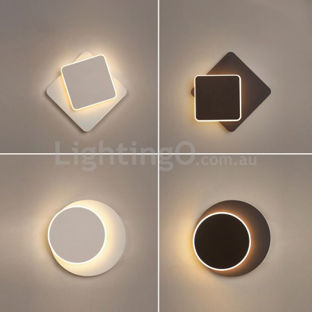 European Round Square Aluminum Alloy Wall Sconces