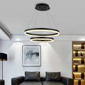 Modern Contemporary Ring Zinc Alloy Pendant Light