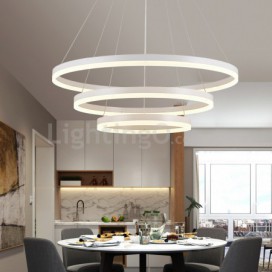 Modern Contemporary Ring Zinc Alloy Pendant Light