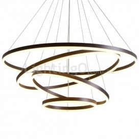 Modern Contemporary Ring Zinc Alloy Pendant Light