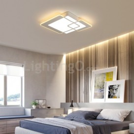 Modern Contemporary Rectangle Aluminum Alloy Acrylic Flush Mount Ceiling Light