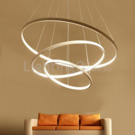 Modern Contemporary Ring Stainless Steel Pendant Light