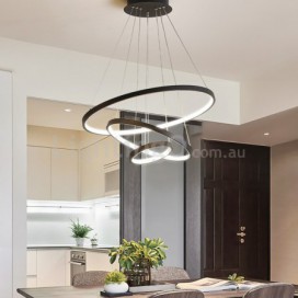 Modern Contemporary Ring Stainless Steel Pendant Light