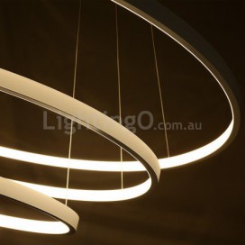 Modern Contemporary Ring Stainless Steel Pendant Light