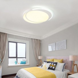 Modern Contemporary Stainless Steel Flush Mount Ceiling Light