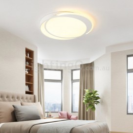 Modern Contemporary Stainless Steel Flush Mount Ceiling Light