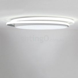 Modern Contemporary Stainless Steel Flush Mount Ceiling Light