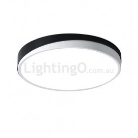 Modern Contemporary Round Stainless Steel Flush Mount Ceiling Light