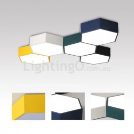 Modern Contemporary Multi Colours DIY Stainless Steel Flush Mount Ceiling Light