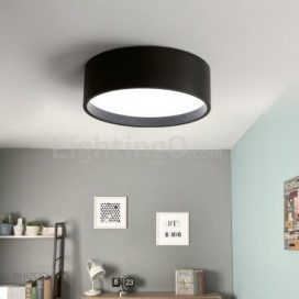 Modern Contemporary Round Stainless Steel Flush Mount Ceiling Light