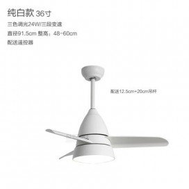 Modern Contemporary Children's Room Stainless Steel Ceiling Fans with Light