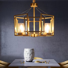 Fine Brass 4 Light Chandelier