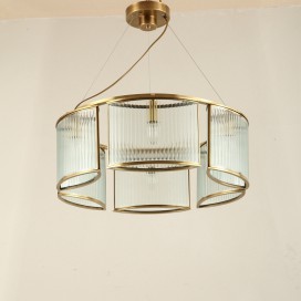 Fine Brass 6 Light Chandelier