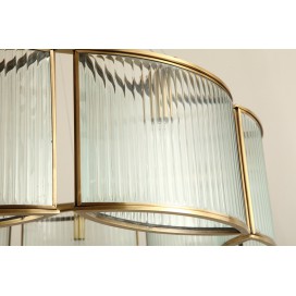 Fine Brass 6 Light Chandelier