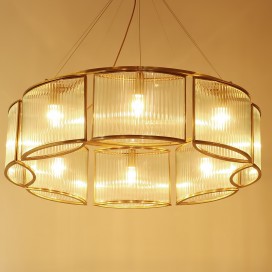 Fine Brass 8 Light Chandelier