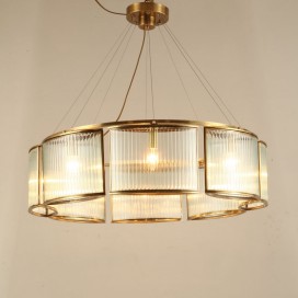 Fine Brass 8 Light Chandelier