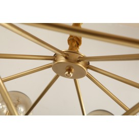 Fine Brass 8 Light Chandelier