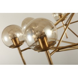 Fine Brass 8 Light Chandelier