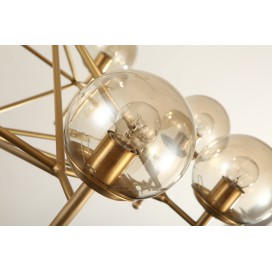 Fine Brass 8 Light Chandelier