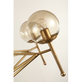 Fine Brass 8 Light Chandelier