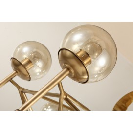 Fine Brass 8 Light Chandelier