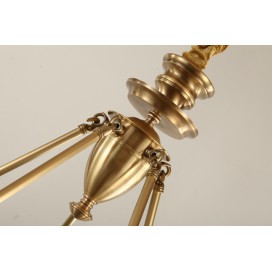 Fine Brass 10 Light Chandelier