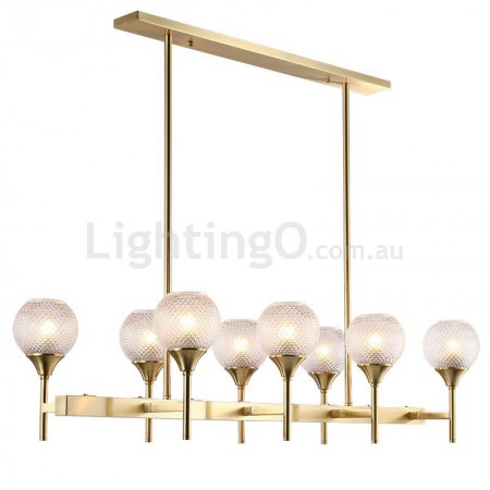 Fine Brass 8 Light Chandelier