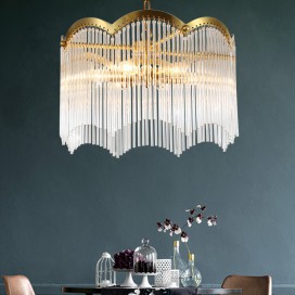 Fine Brass 6 Light Chandelier