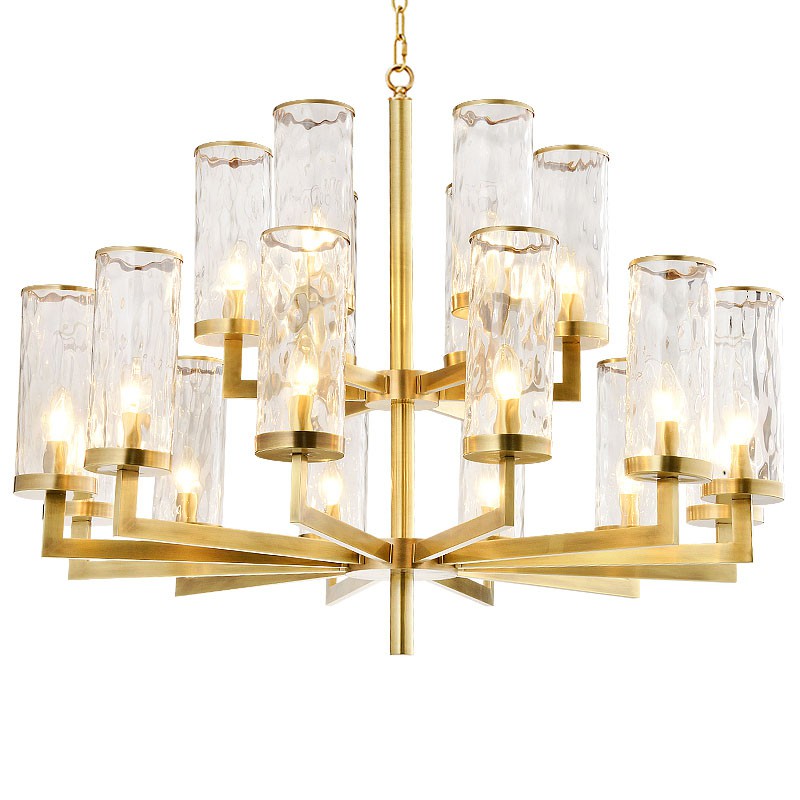 Fine Brass 18 12 6 Light Two Tiers Chandelier LightingO Australia