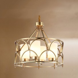 Fine Brass 4 Light Chandelier