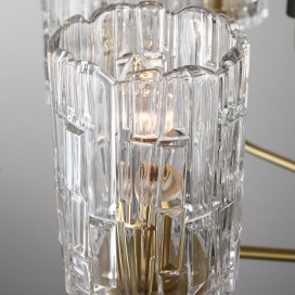 Fine Brass 8 Light Chandelier