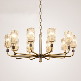 Fine Brass 10 Light Chandelier