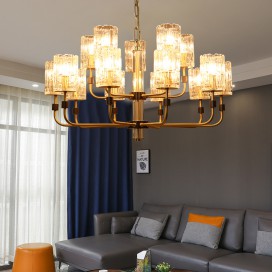 Fine Brass 15 Light Chandelier