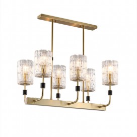 Fine Brass 6 Light Chandelier