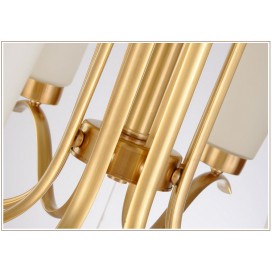 Fine Brass 10 Light Chandelier