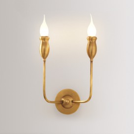 Fine Brass 2 Light Wall Sconce