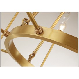 Fine Brass 10 Light Chandelier