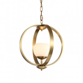 Fine Brass 1 Light Chandelier