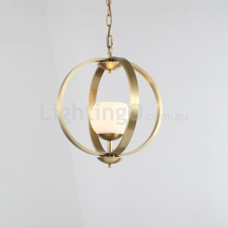 Fine Brass 1 Light Chandelier