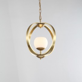 Fine Brass 1 Light Chandelier