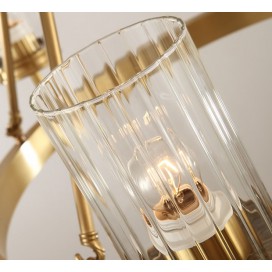 Fine Brass 6 Light Chandelier