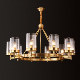 Fine Brass 10 Light Chandelier