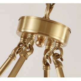 Fine Brass 10 Light Chandelier