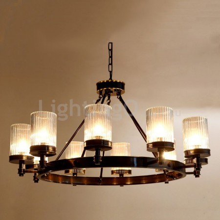 Fine Brass 10 Light Chandelier