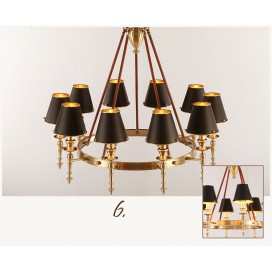 Fine Brass 10 Light Chandelier