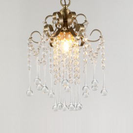 Mini style crystal chandelier store pendant light