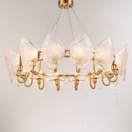 Fine Brass 14 Light Chandelier