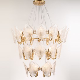 Fine Brass 30 Light Chandelier