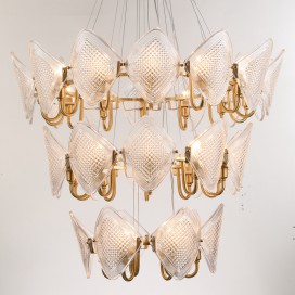 Fine Brass 30 Light Chandelier